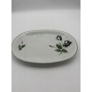 STONEGATE MIDNIGHT ROSE MEDIUM PLATTER - 13"-‎   1110E